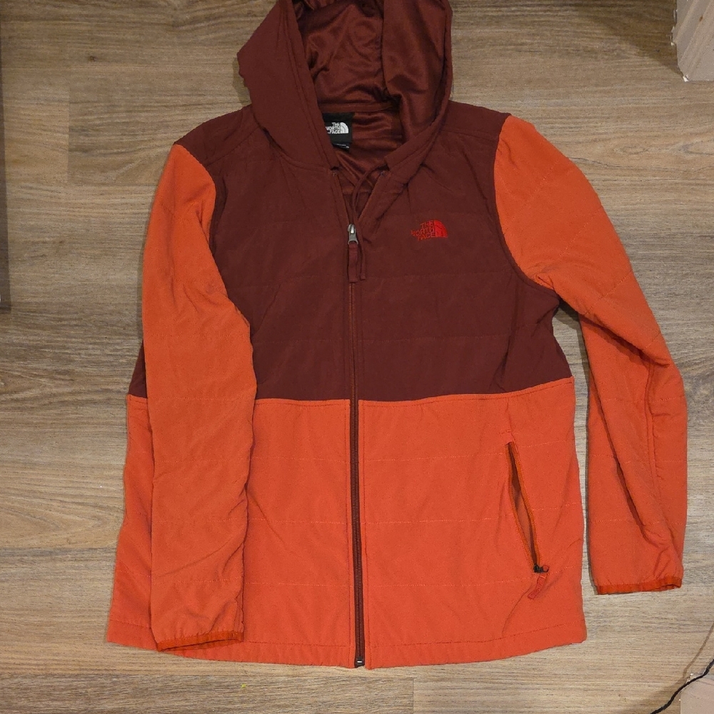 The North Face Red and Orange Puffer Jacket
